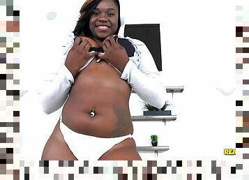 Charming black fatty incredible sex scene