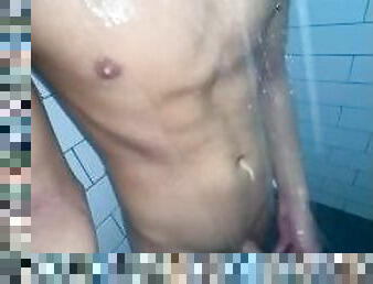 amateur, gay, casting, universidad, ducha, a-solas, gay-joven