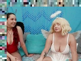 bunaciuni, lesbiana, star-porno, auditie-casting, blonda, interviu, bruneta