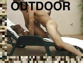 Outdoors Action With Perfect Ebony Slut - Bigger Cock