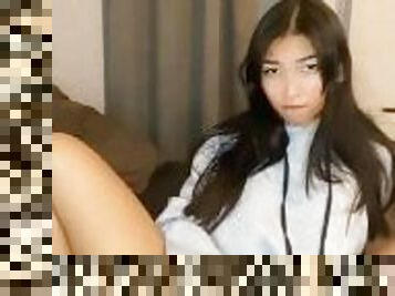 asiatisk, extrem, masturbation, fitta-pussy, skolflicka, amatör, brudar, tonåring, slyna, college