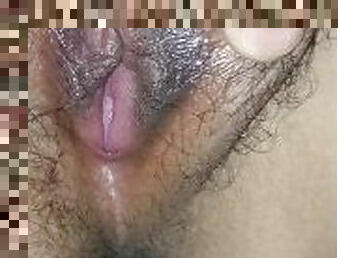 asia, berambut, mastubasi, vagina-pussy, amatir, permainan-jari, teransang, filipina, basah