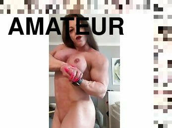 cul, amateur, mature, milf, point-de-vue, solo, tchèque, musclé