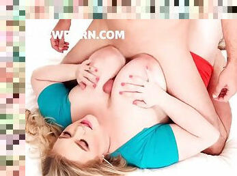 Bbw blonde riding