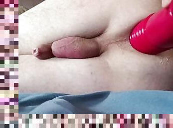 Anal fun with huge sextoy