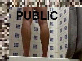 स्नान, पुराना, सार्वजनिक, अव्यवसायी, बड़ा-लंड, टीन, जासूस, वृध्द, बौछार, लंड