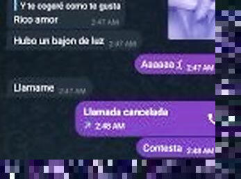 Hablando con mi amiga caliente logr tener un gran orgasmo con eyaculacin