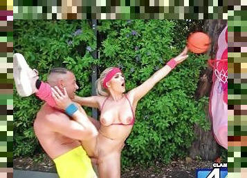 Clam Dunk Competition Outdoor Porn Sex On Basketball Court
