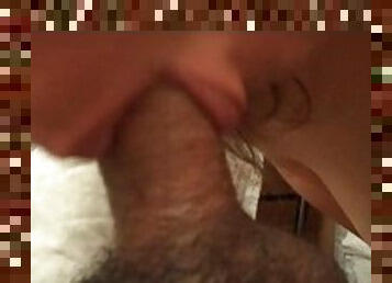 Married colleague gives blowjob with happy ending