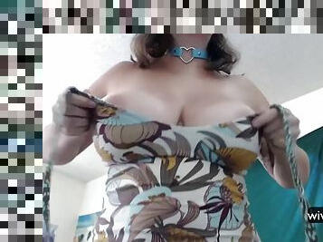 Massive tits nerd wife on cam amazing tits