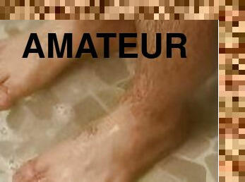 bañando, amateur, gay, espía, pies, fetichista, ducha, a-solas