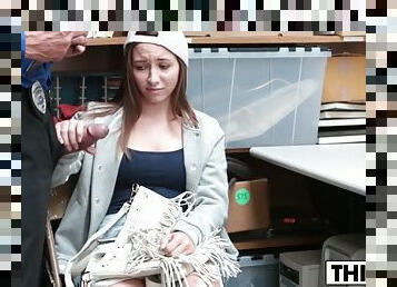 Teen thief gets nailed to pay her dues