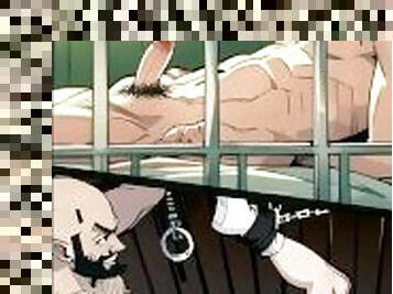 Prison sex gay anal sex comic manga cartoon +18