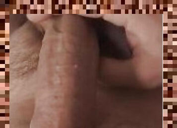 masturbation, amateur, ejaculation-sur-le-corps, énorme-bite, branlette, sperme, solo, bite