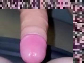 Close up fuck quick cum all over tight pussy