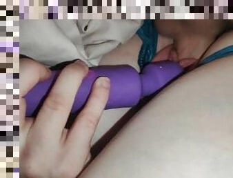 Quick throbbing vibrator fuck????????