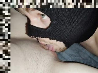 orgasme, pussy, amatør, pov, cum, våt, maske