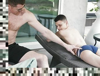 FunSizeBoys - Tall Muscular Daddy With Deep Cocks, Bottom Twink Austin