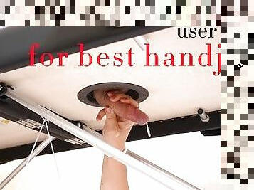 MILKING TABLE with GLORY HOLE - User guide for best HANDJOBS