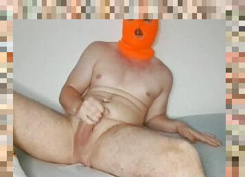 Balaclava legal teen jerking off and CUMMING!