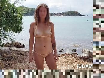 allaperto, pubblici, mogli, amatoriali, spiaggia, mutandine, feticci, solitari, bikini, esibizionismo