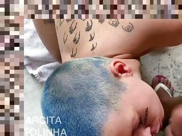 baignade, amateur, énorme-bite, latina, brésil, fétiche, argentine, tatouage, bite