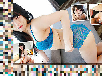 Maid Cafe worker Miss Akane Okawa comes to show off her big fat tits - Tenshigao