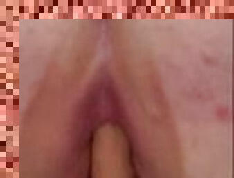 pakaļa, amatieris, tūpļa, māte, spēļmanta, māte-mom, bbw, apaļš, pov, pirmā-reize