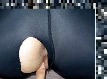 Wet Leggimgs , Assjob amd cum in leggings