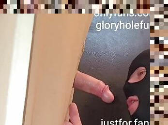 Hot straight military man in full uniform see both sides of gloryhole at OnlyFans gloryholefun1