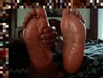 amateur, ébène, milf, massage, black, pieds, fétiche