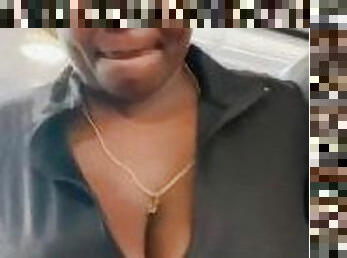 In public Playing with my titties on the Amtrak train ????
