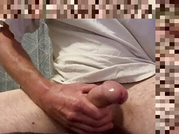 Solo masturbation and cum shot