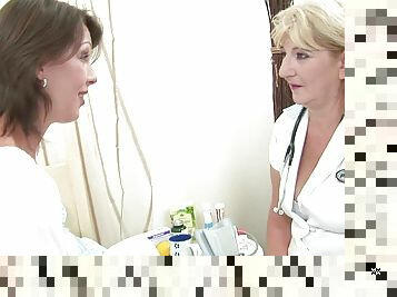 Nurse And Patient Milfs Fuck Each Other In The Hospital - Bang