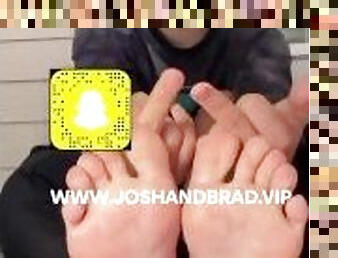 Cute Twink Boy Shows Off His Smooth Soles