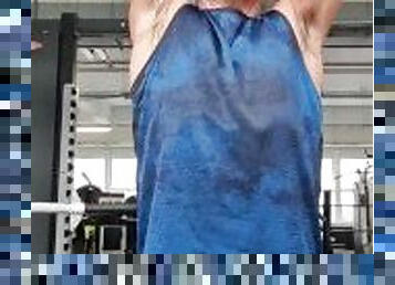 Sweaty Armpits in the gym