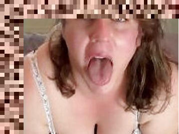 Slut wife Rachel sucks and swallows after threesome