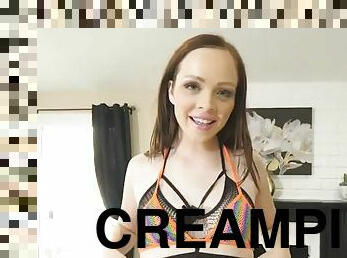 Creampie teen sucks stepdad for money