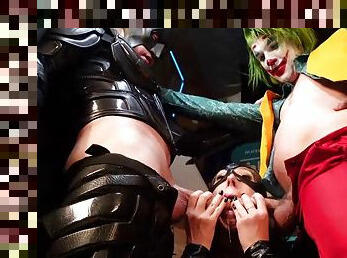 PLAYTIME Cosplay - Catwoman fucks Batman and the Joker