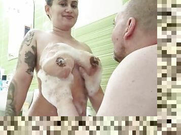 bañando, tetas-grandes, mayor, amateur, mamada, chorro-de-corrida, paja, jóvenes18, corrida, vieja