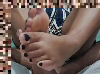 grande, amador, tiro-ao-alvo, pénis-grande, adolescente, latina, massagem, preto, casal, brasil