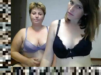 amateur, milf, maman, fille, webcam