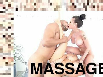 Massage Threesome Sex With Nina Kayy And Raven Bay