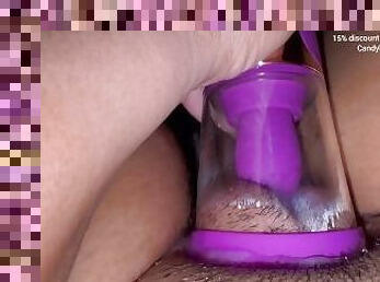 ????watching porn and silk pleasure with clitoris suction ????
