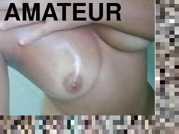 cul, masturbation, amateur, ados, brésil, mignonne, lait