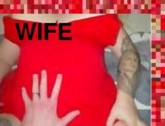 Wife’s Big natural tits bouncing POV