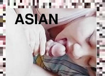 asiatisk, rumpe, blowjob, cumshot, milf, mamma, par, cum, blond, filipinsk