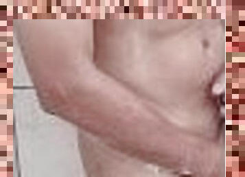 mandi, besar-huge, mastubasi, amatir, cumshot-keluarnya-sperma, penis-besar, sperma, mandi-shower, seorang-diri, realitas