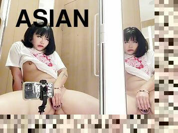 NNNNEKOCHAN ASIAN WITH A BIG ASS RIDING ON A DILDO IN A PUBLIC FITTING ROOM!