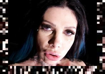 Inked hottie Megan Inky gets off during BDSM ass fuck & deep throat blowjob